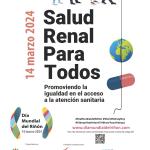 Cartel del Día Mundial del Riñón 2024 - Salud renal para todos