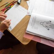 Actividades para personas mayores organizadas por el equipo psicosocial en Ucrania