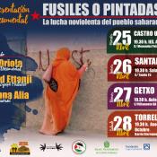 Cartel de las presentaciones de Fusiles o pintadas